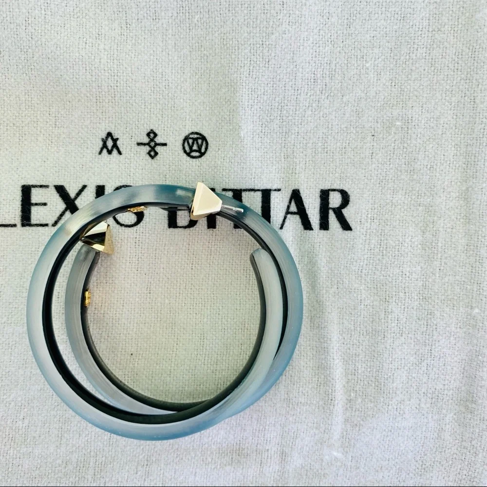 Alexis Bittar Lucite Hoops NWT - Picture 8 of 14